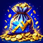 Biểu tượng tiền tệ, biểu đồ tăng trưởng, hoa hồng hấp dẫn