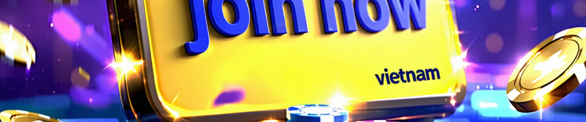 Biểu ngữ kêu gọi hành động tham gia 181BET Việt Nam, với hình ảnh sòng bạc hấp dẫn