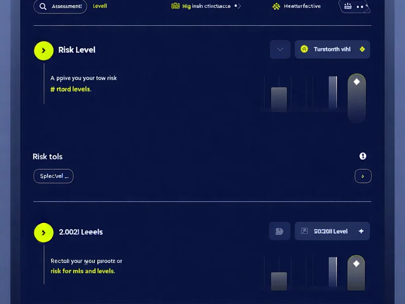 Hình ảnh minh họa công cụ tự đánh giá rủi ro cờ bạc, với biểu đồ và câu hỏi đánh giá