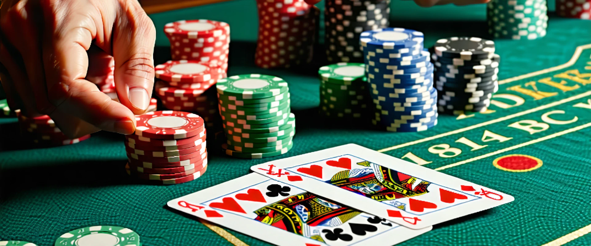 Hình ảnh bàn Poker và Blackjack sôi động tại 181BET Vietnam