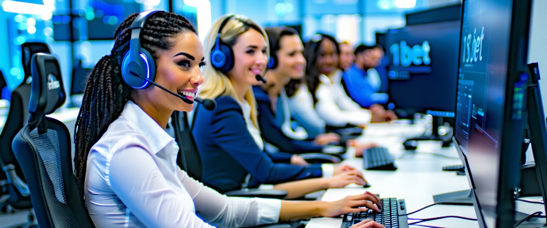 Hình ảnh đội ngũ hỗ trợ khách hàng chuyên nghiệp của 181BET Vietnam