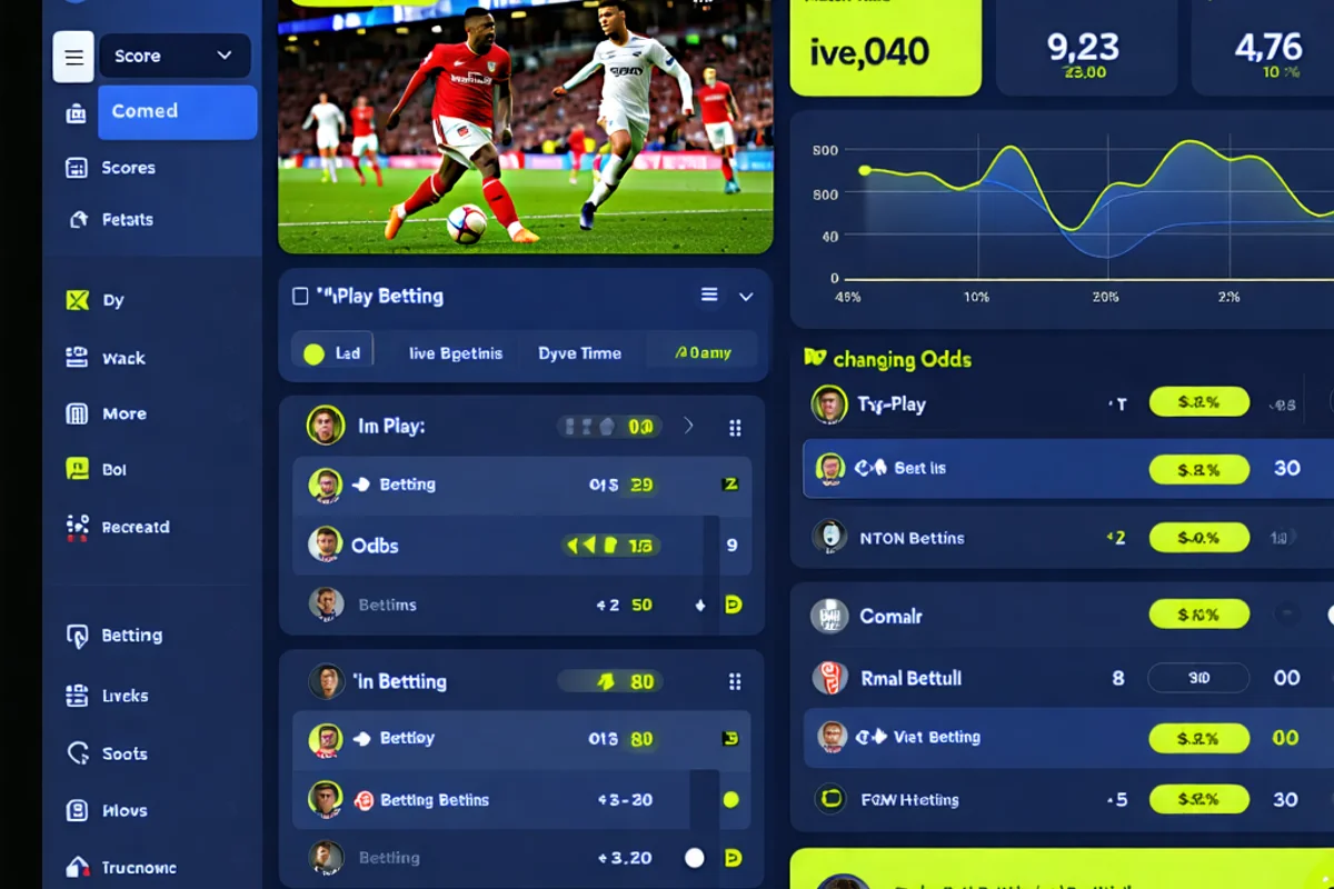 Giao diện cá cược trực tiếp trên nền tảng 181BET Vietnam với các tùy chọn đặt cược và truyền hình trận đấu