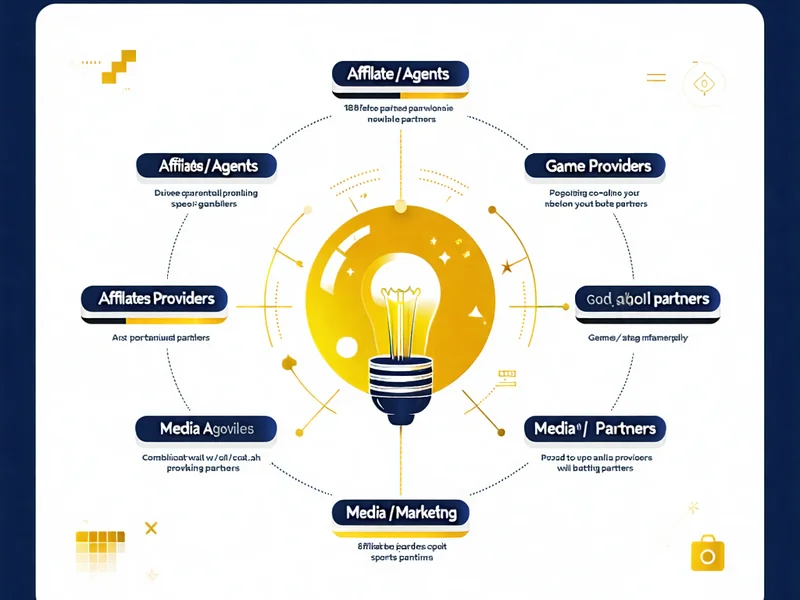 Hình ảnh minh họa các loại hình hợp tác khác nhau của 181BET, bao gồm đại lý, nhà cung cấp trò chơi và truyền thông.