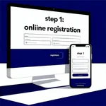 Biểu tượng điền đơn đăng ký trực tuyến