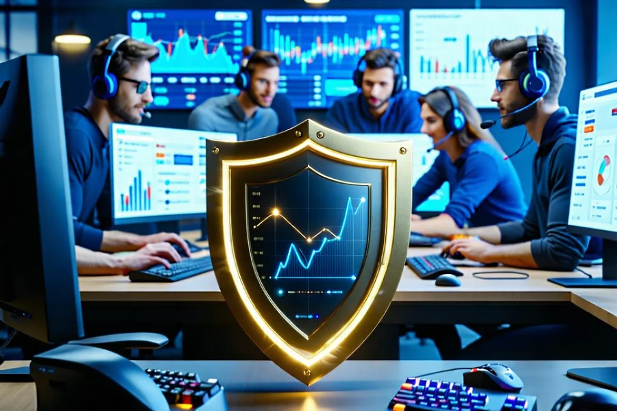 Hình ảnh biểu tượng cho sự chuyên nghiệp và đáng tin cậy của 181BET, với các yếu tố như chứng nhận, bảo mật, và đội ngũ hỗ trợ khách hàng tận tâm, củng cố niềm tin vào thương hiệu 181BET Vietnam.