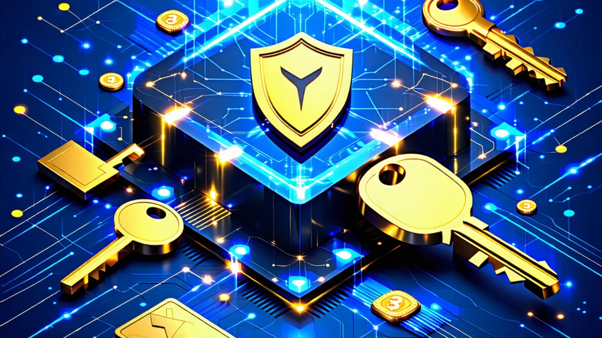 Hình ảnh minh họa các lớp bảo mật và mã hóa trong giao dịch tiền điện tử