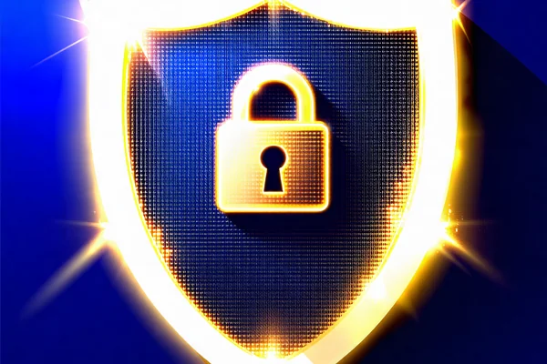 Biểu tượng lá chắn bảo mật với khóa, đại diện cho sự bảo vệ dữ liệu và giao dịch an toàn tại 181BET.