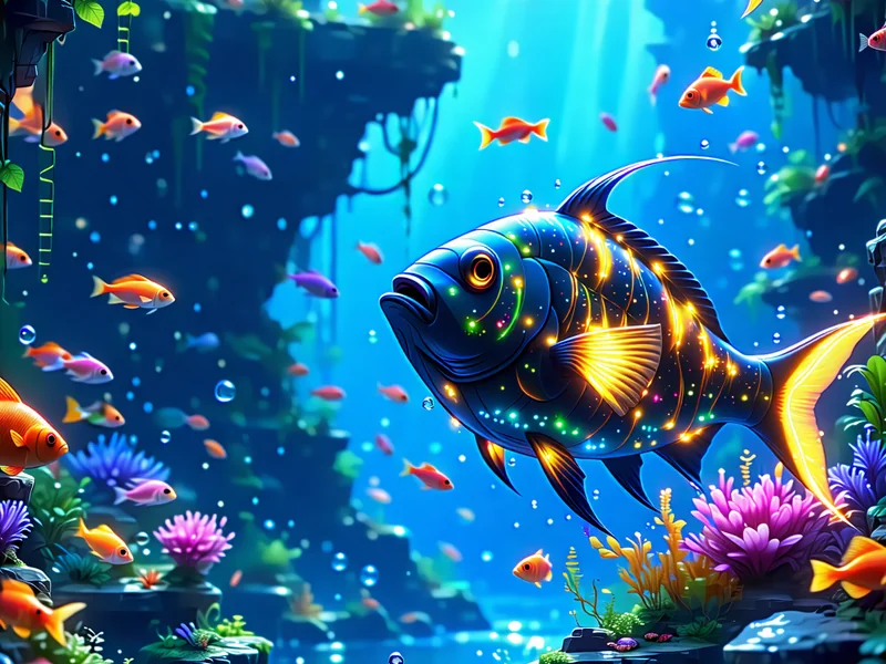 Trò chơi bắn cá với đồ họa dưới biển và các loại cá khác nhau