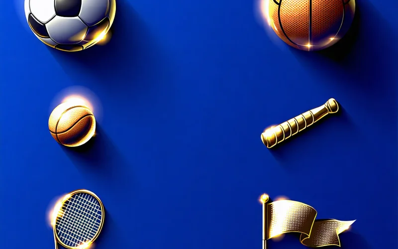 Hình ảnh tổng hợp các môn thể thao phổ biến như bóng đá, bóng rổ, tennis