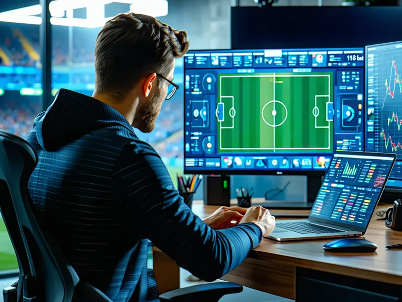 Người chơi phân tích dữ liệu trận đấu bóng đá để đưa ra chiến lược cá cược trên 181BET