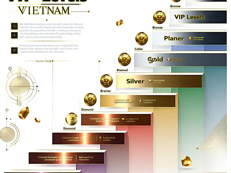 Hình ảnh minh họa các cấp độ VIP khác nhau tại 181BET, thể hiện sự thăng tiến và đặc quyền ngày càng tăng của thành viên Câu Lạc Bộ VIP