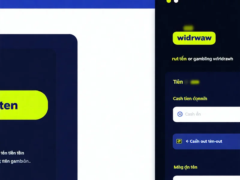 Minh họa bước 1 rút tiền từ 181BET: Đăng nhập và chọn rút tiền